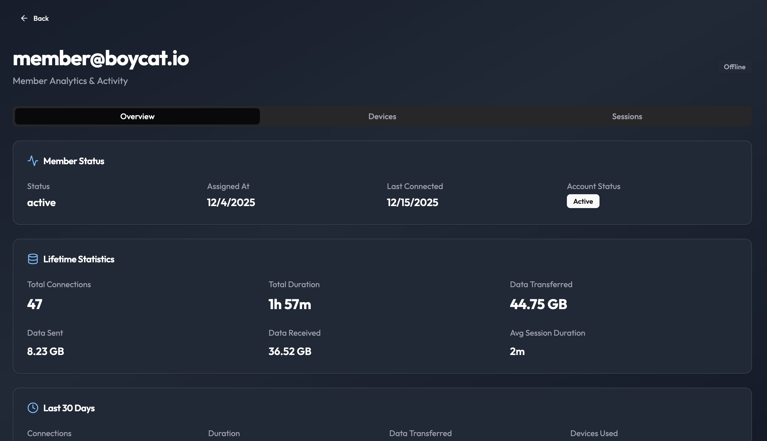 Seat and user management